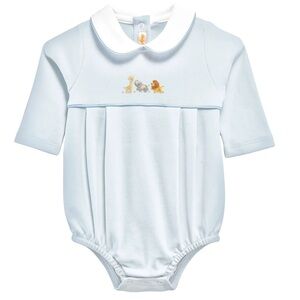 Baby Club Chic Blue Safari Embroidered Bubble 6-9M